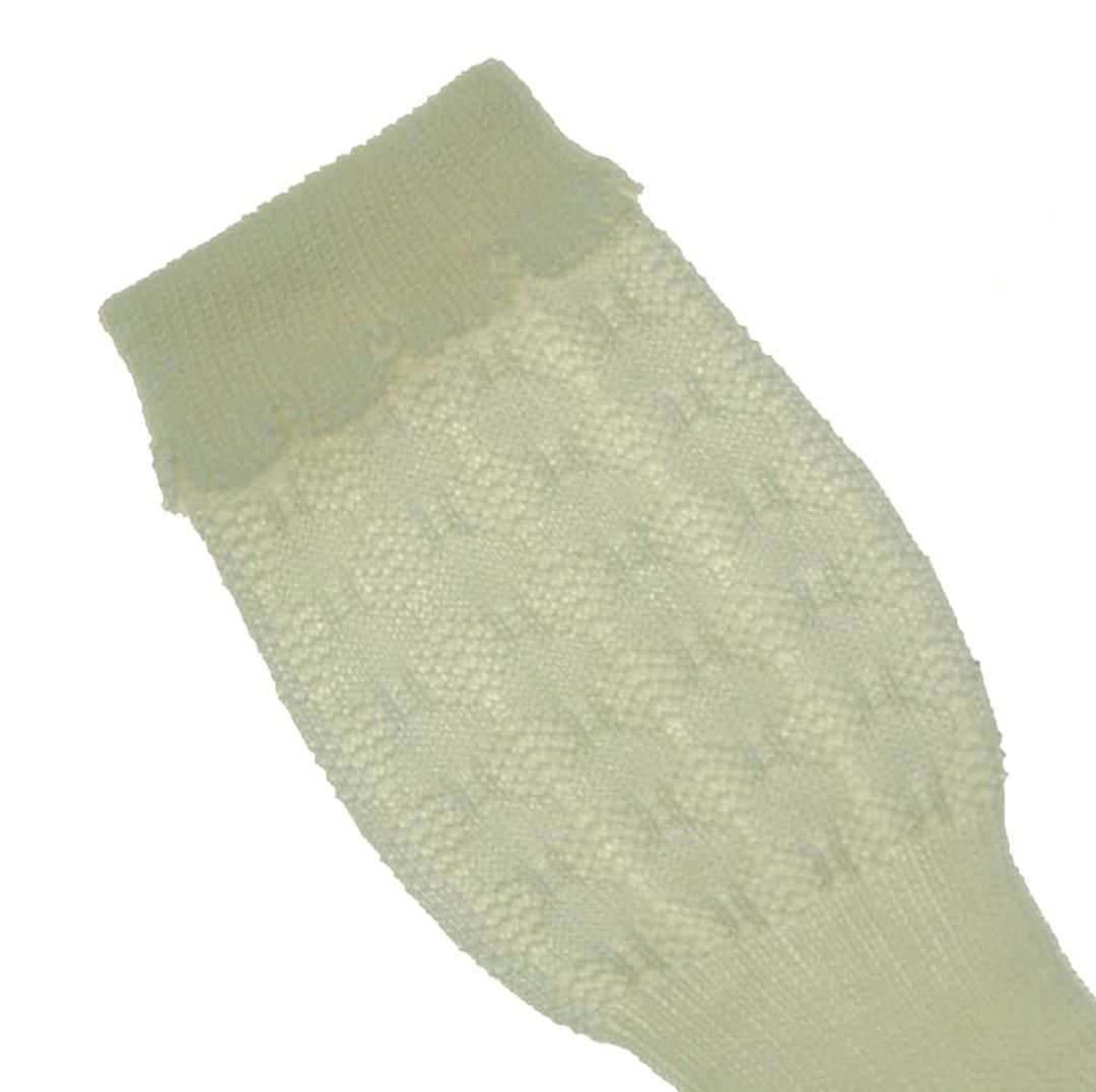 ivory baby knee socks,baby cotton knee socks,cotton knit knee socks for