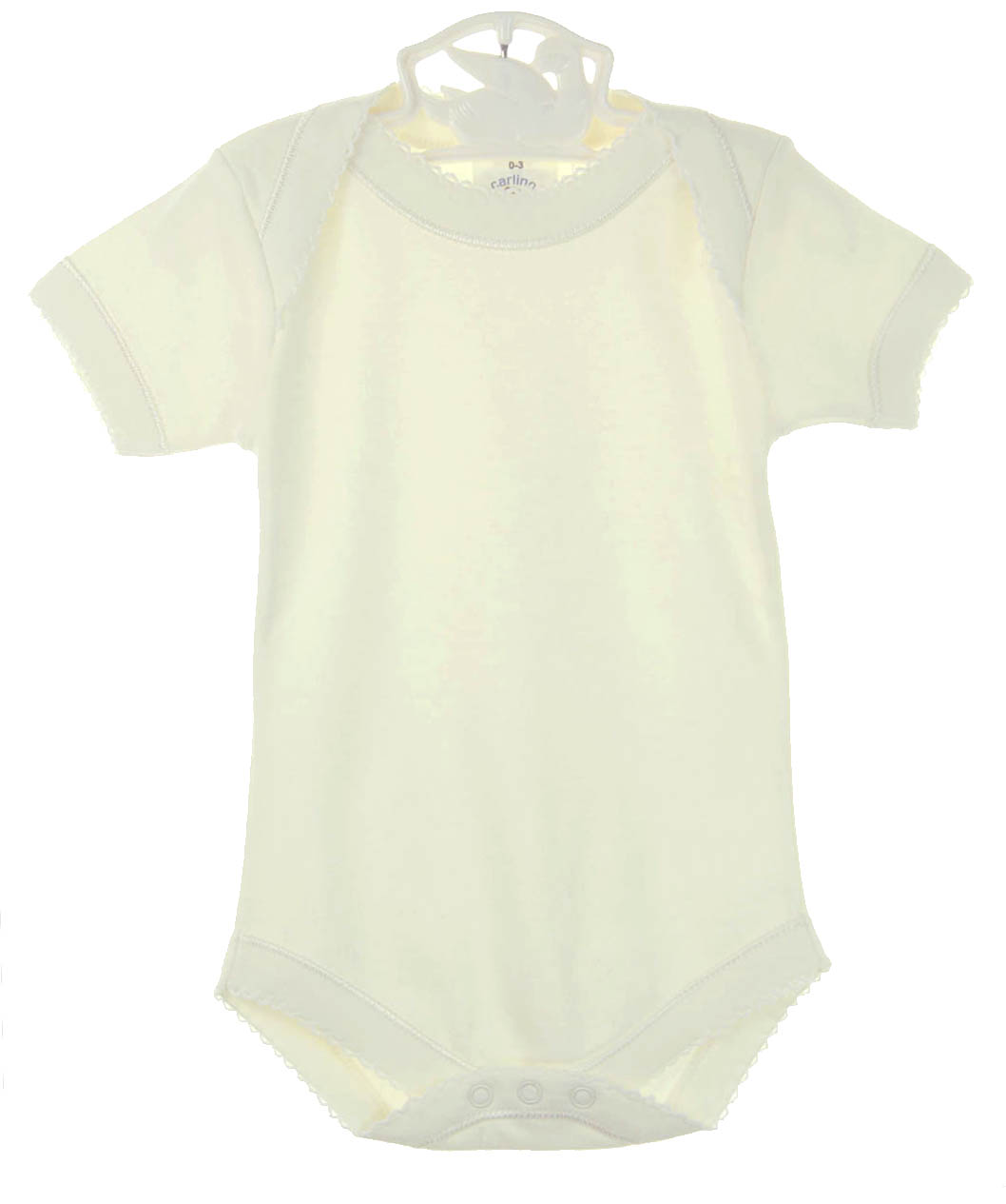 Carlino ivory cotton bodysuit,ivory cotton creeper,ivory cotton christening bodysuit,ivory