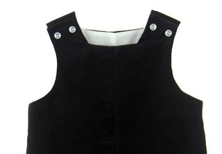 Sophie & Lucas Boys Holly Jolly Velvet Shortall - Green main image 1