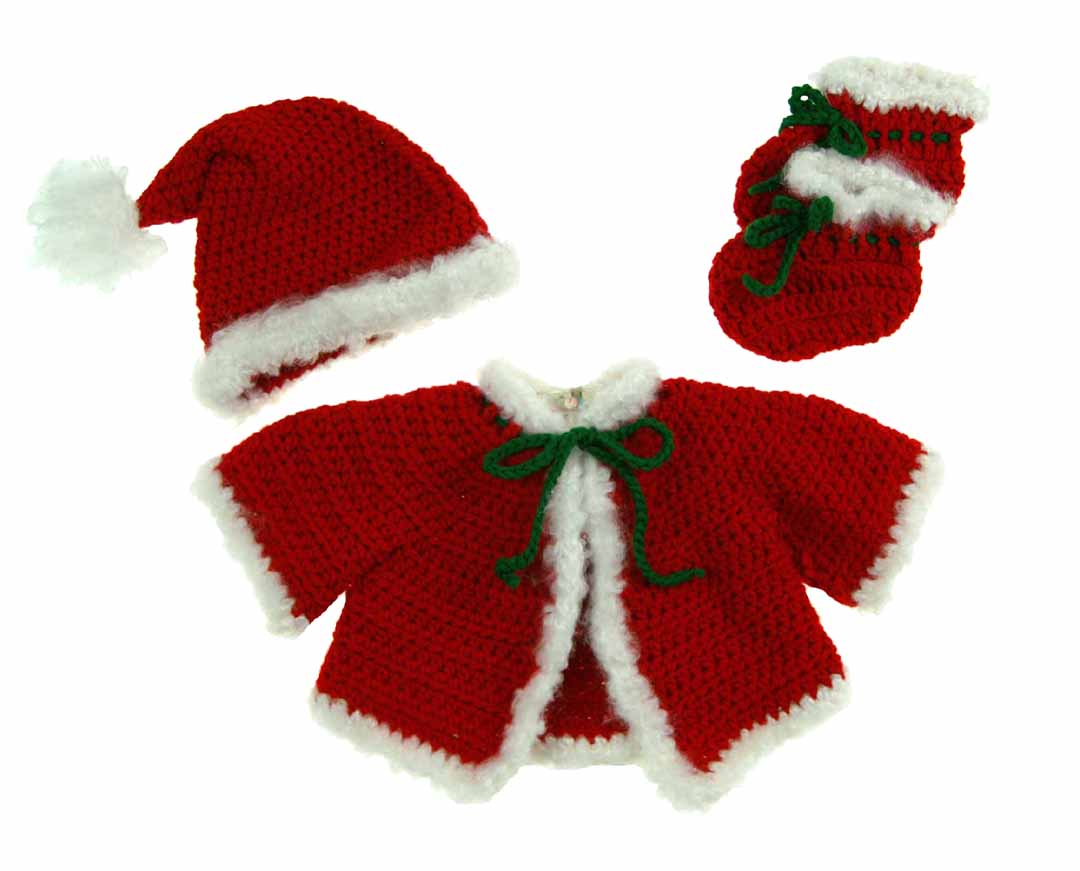 baby sweater,infant sweater,Santa baby sweater with hat and booties