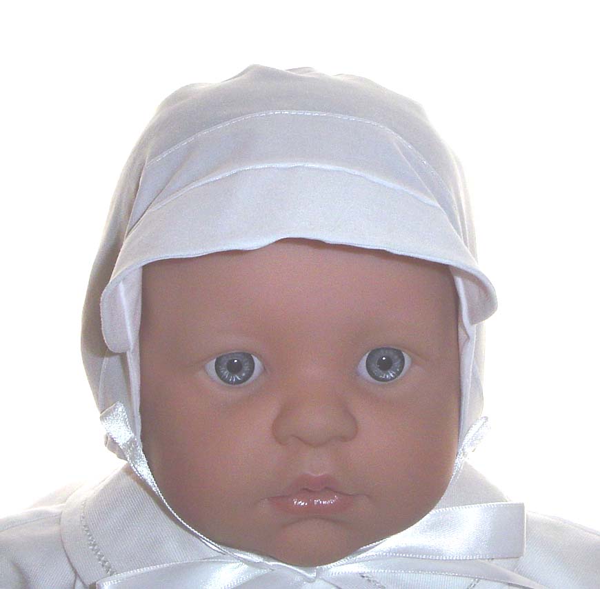 NEW Custom Made Baby Boy's Smocked Hat with White Embroidery