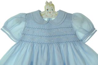 Feltman Brothers 74174 Infant Boys Light Blue Traditional Day Gowns