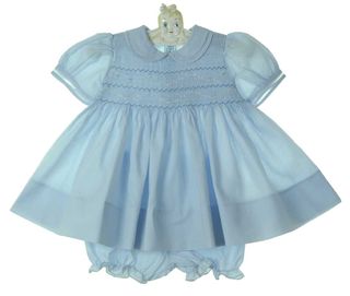 Feltman Brothers Baby Ivory / Blue Vintage Bib - Boy main image 1
