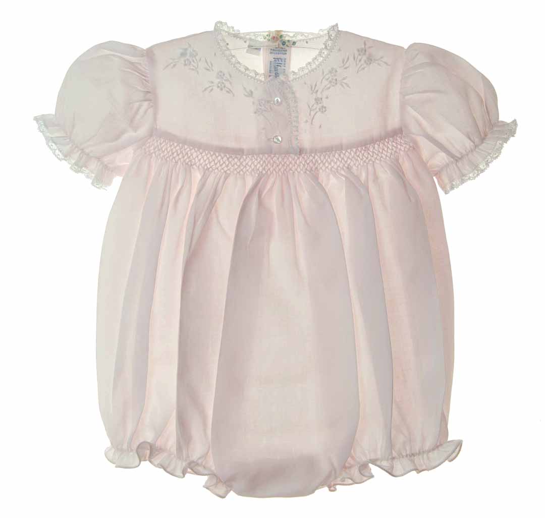 Feltman Brothers 23908 Infant Boys Light Blue Belted Bubble with Fancy Collar main image 0