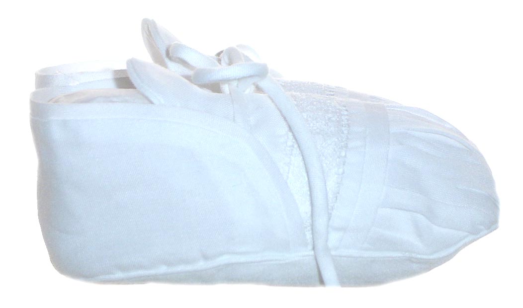Feltman Brothers Boys White Feather Stitch Top & Blue Shorts Bobby Suit