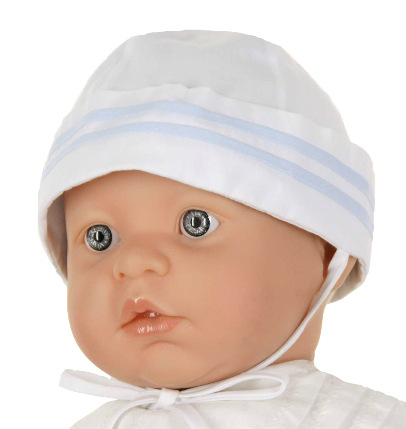 Feltman Brothers white and blue sailor hat,white sailor hat with light