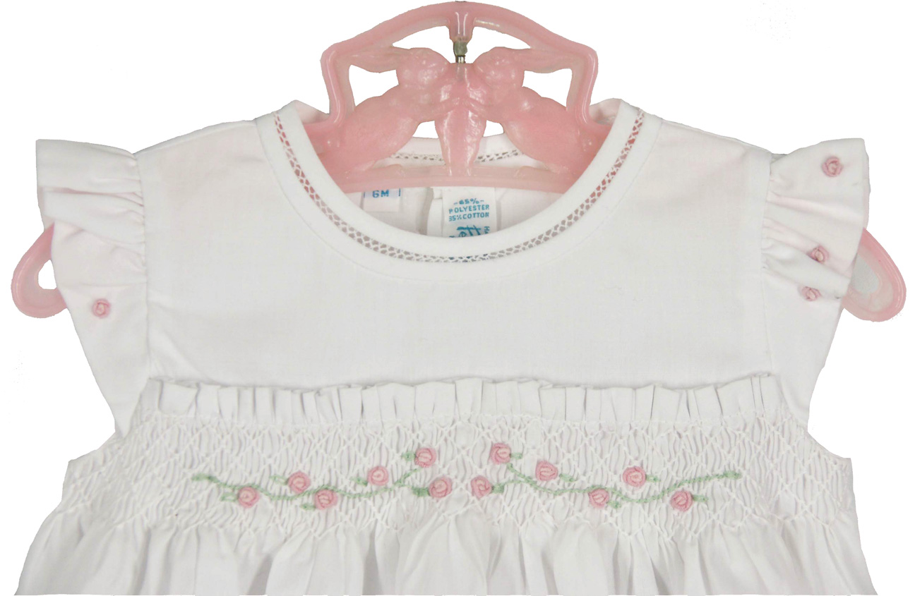 White Rose Embroidered Bubble main image 0