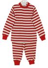 NEW Gabiano Red and White Striped Monogrammable Pajamas with Red Knit Trim