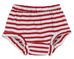NEW Girls Red Striped Cotton Knit Diaper Cover with Ruffled Trim