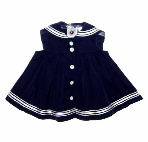 sachin and babi light blue dress Baby Girls Blue and Red Jacquard Dress