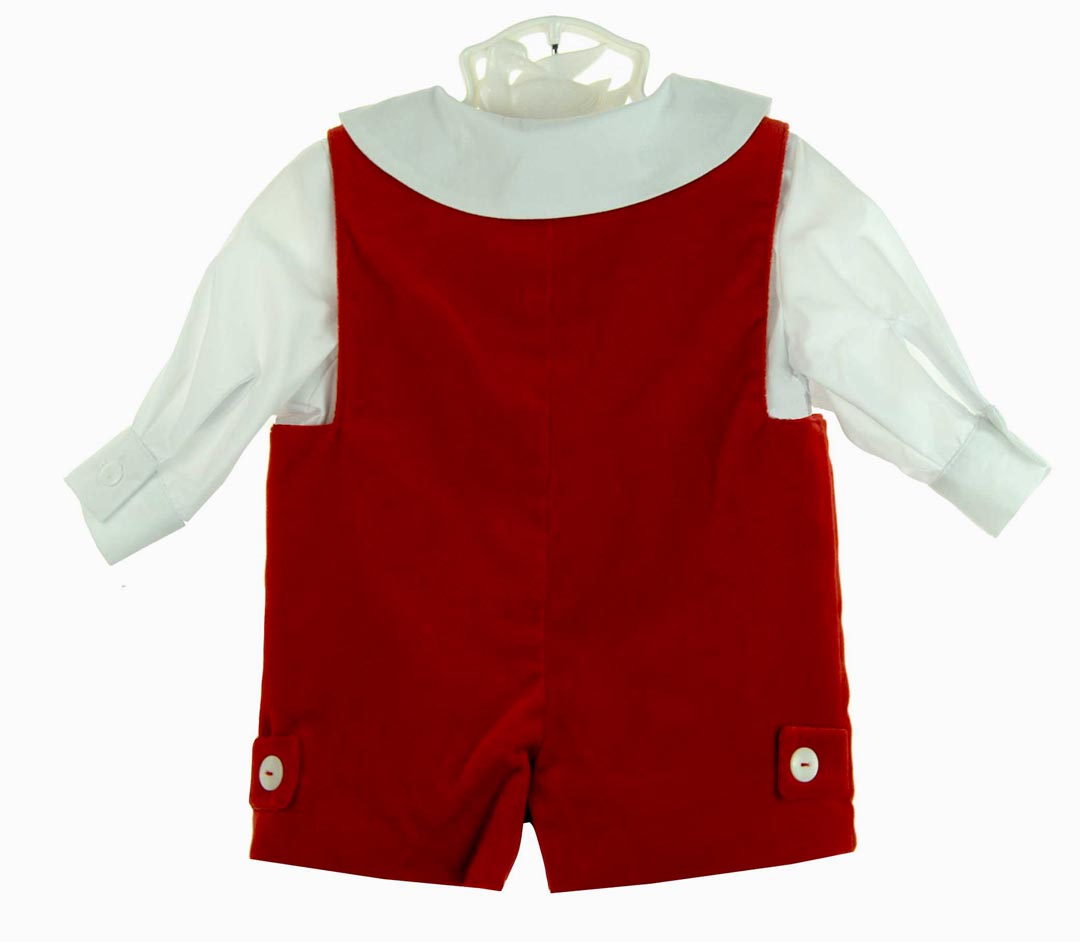 Gordon and Company red velvet shorts set,red velvet shortall,red velvet Christmas outfit for