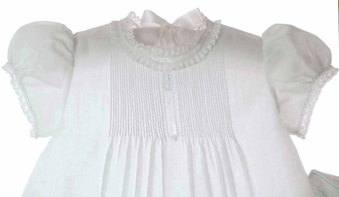 hand embroidered christening gown,heirloom christening gowns,midlength