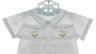 Smocked Rocking Horse Boys Diaper Set main image 1