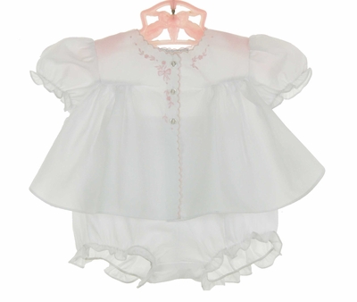 Maria Diaper Set - Blessing Pink - Bow main image 1