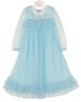 NEW Ice Blue  Nylon Peignoir Set for Toddlers, Little Girls, and Big Girls