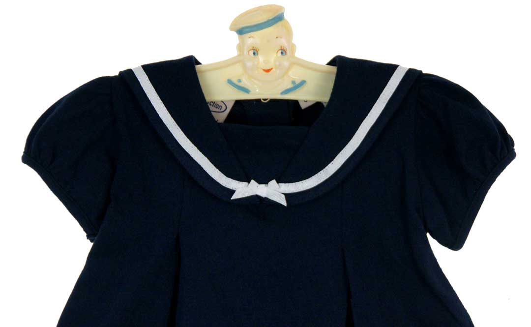 Imagewear navy cotton knit sailor dress,navy cotton knit sailor dress