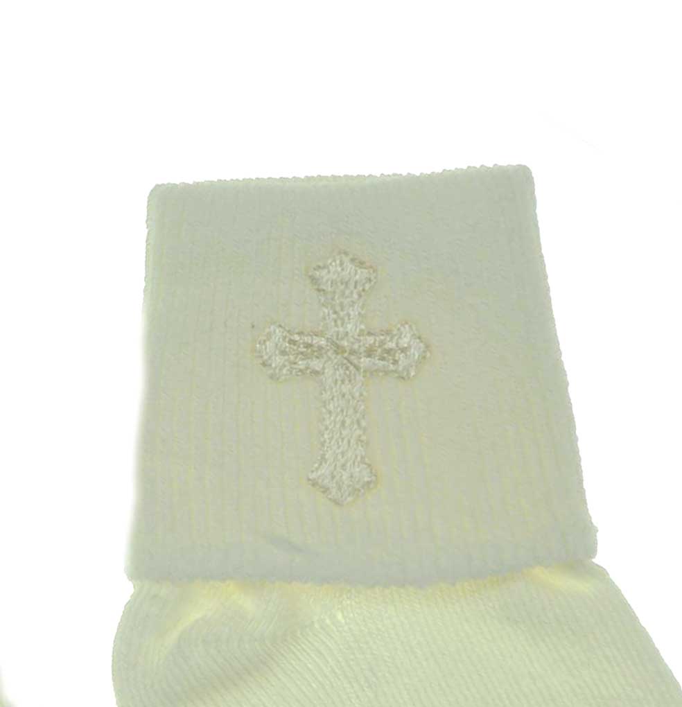 ivory christening socks, christening socks, baby christening socks