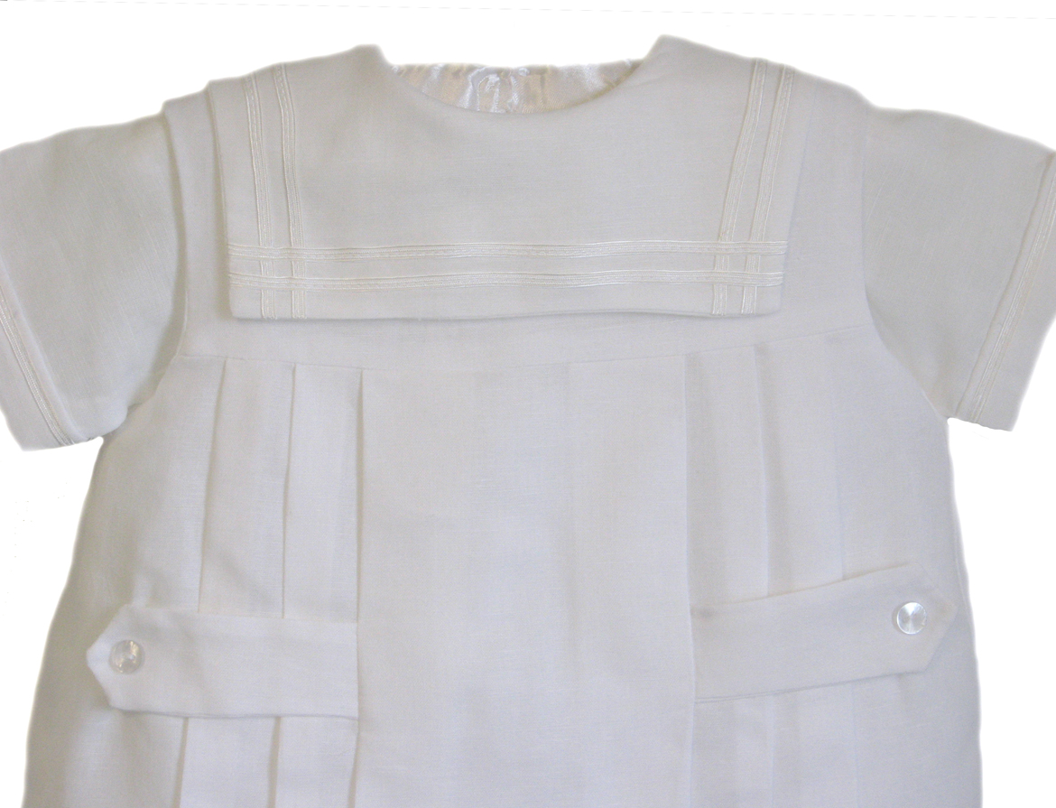 Lavender Blue linen christening gown,Lavender Blue convertible