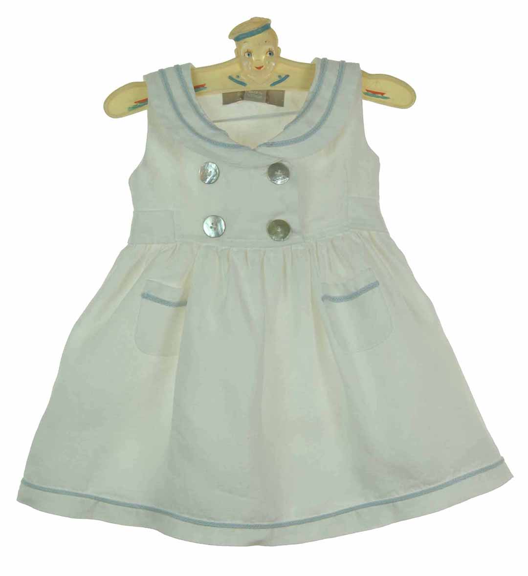 Little Linens sailor dress,Little Linens sailor outfit,linen sailor