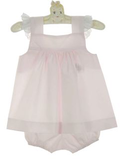 Cream Petals Pinafore Set