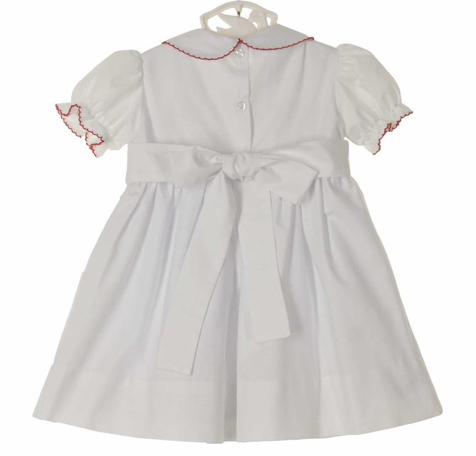 Marco& Lizzy white smocked dress with embroidered wreaths,white smocked Christmas  dress for baby girls,white smocked Christmas dress for toddler girls,baby  girls white smocked Christmas dress,toddler girls white smocked Christmas  dress,matching sisters ...