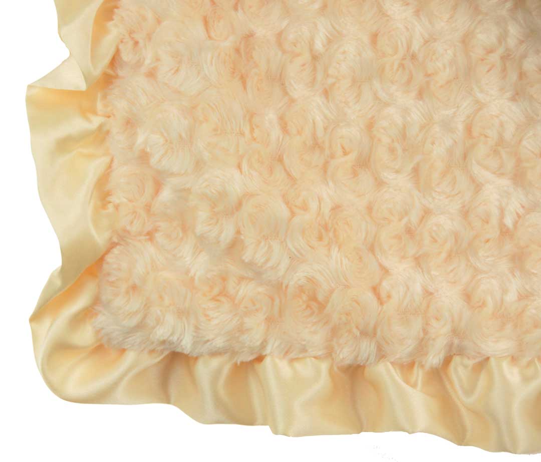 NEW Max Daniel Butter Yellow Softest Baby Blanket with Satin Trim