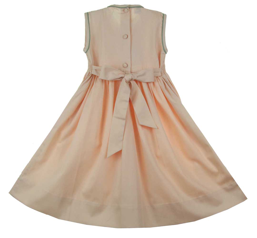 Pretty Peach smocked Dress