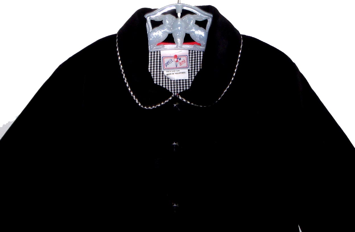 Petit Ami,Christmas coat,velvet baby coat,black velvet baby coat,baby