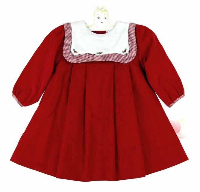 strapless open back dress Ella Holiday Romper Dress at Baby Beau & Belle main image 0