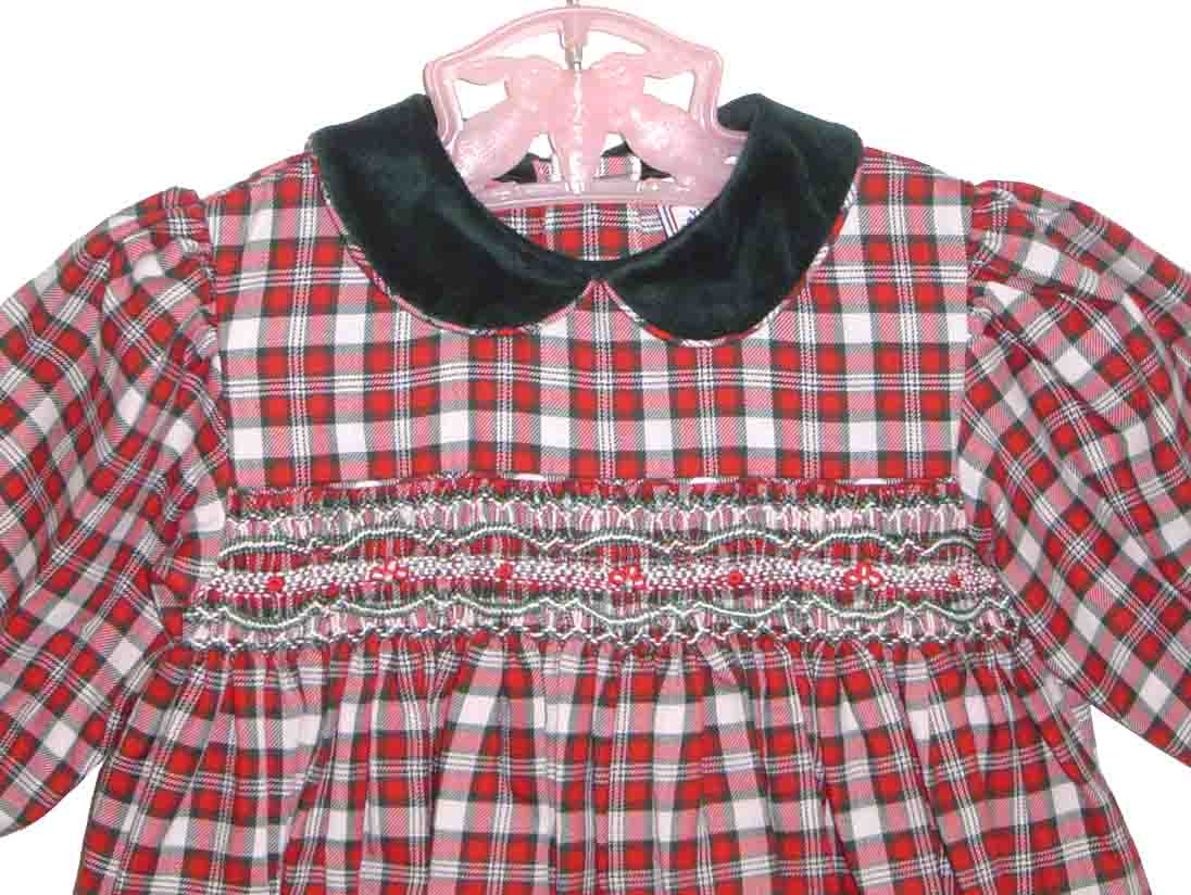 Petit Ami,Christmas bubble,smocked Christmas outfit, Christmas romper,baby girl Christmas outfit