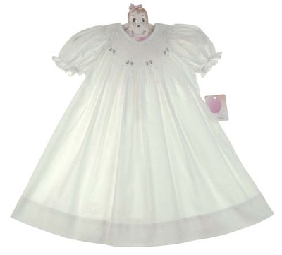 Petit Ami Bishop Smocked Pastel Floral Dress