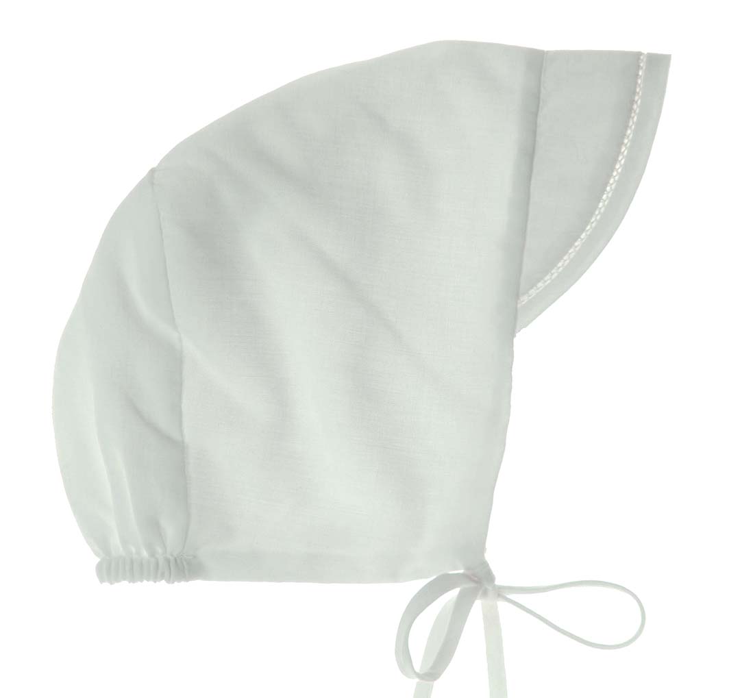 Petit Ami Baby Girl's Smocked Daygown – Heirloom Quality Baptism Dress With Bonnet (Newborn)