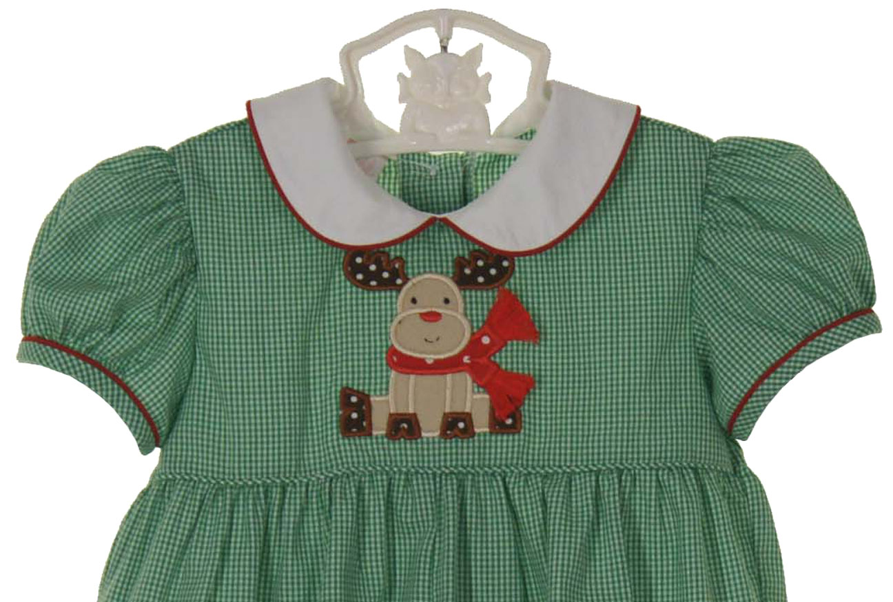 Anavini Velani Baby Girls Bubble - Red / White Dots - Smocked Minnie Mouse main image 1