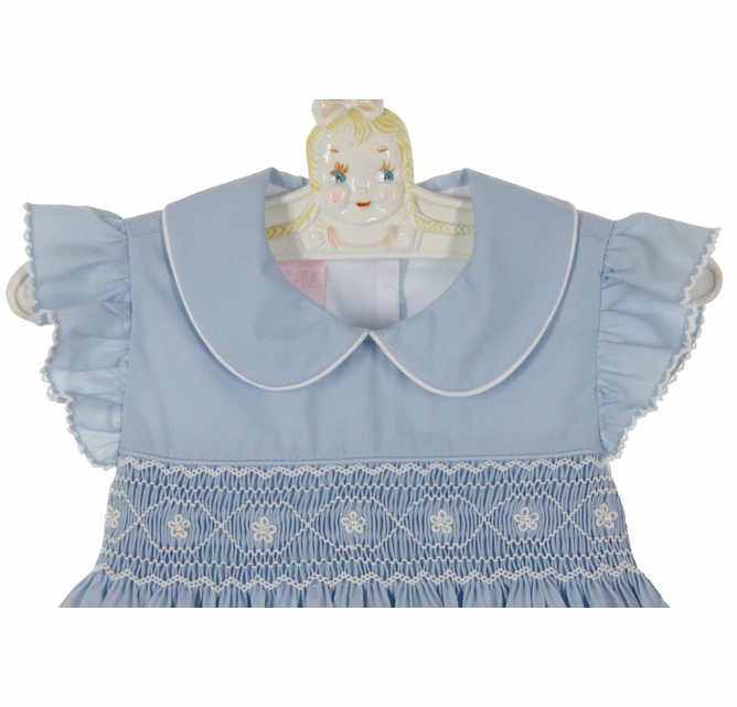 blue dress for baby girl Organza Knee-Length Blue Baby Girl Dress, 12M / Blue main image 0