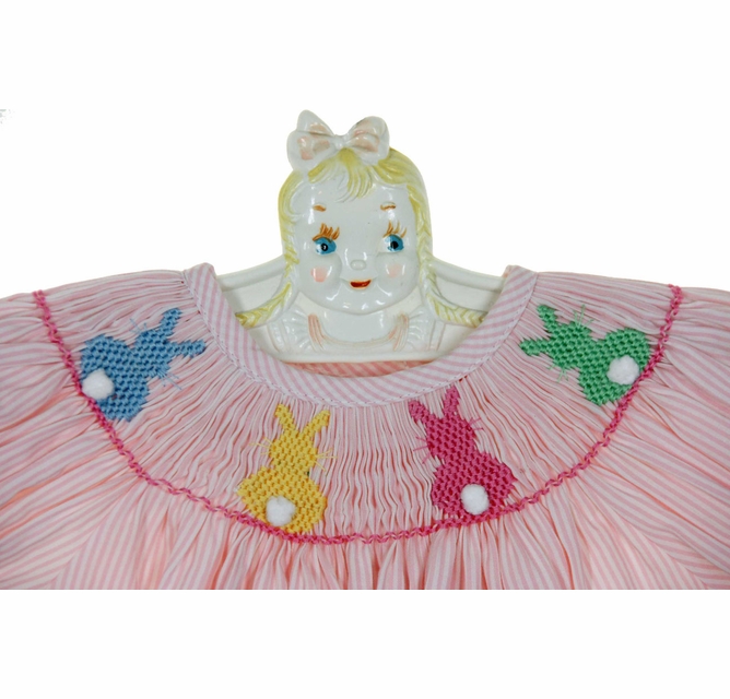 anavini smocked princess dress Anavini Girls Pink Check Sleeveless Dress