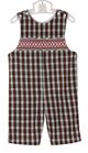 NEW Petit Bebe by Anavini Red Plaid Smocked Longall