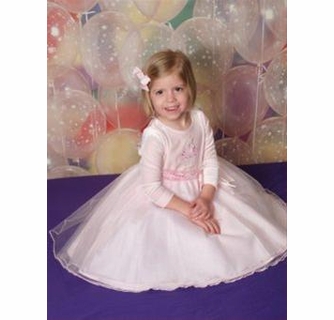 rare editions first birthday dress Lovely Baby Girl Embroidery Pageant Dress Toddler First Birthday Dress main image 1