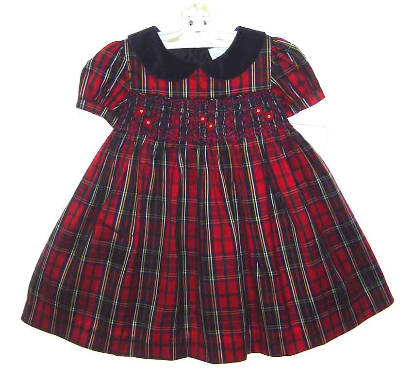 Rare Editions Christmas dress,red plaid Christmas dress,red plaid