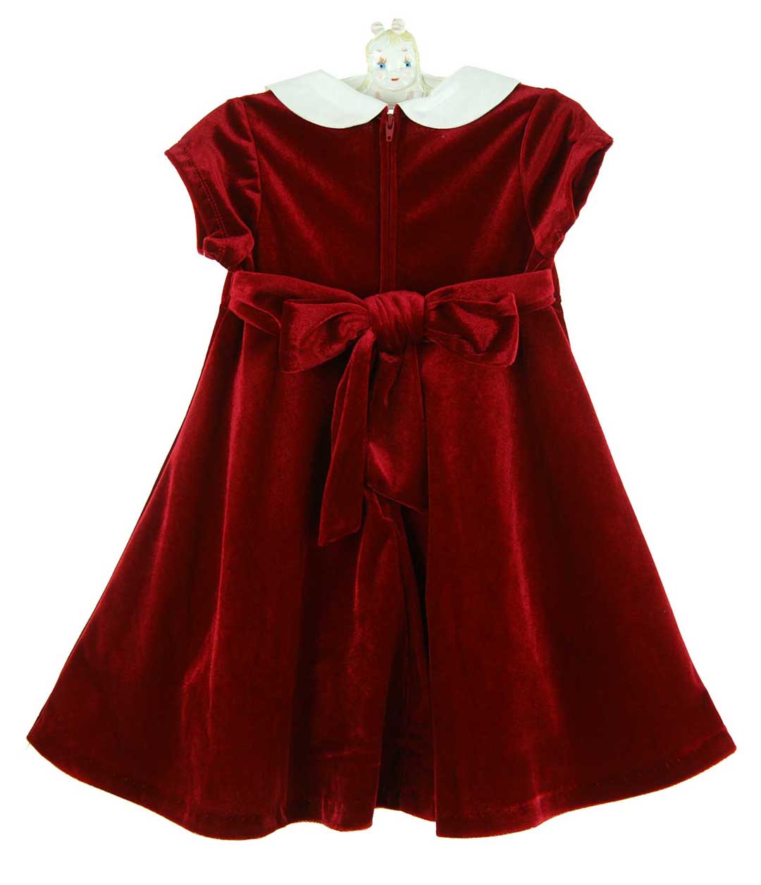 Rare Editions Christmas dress,red velvet Christmas dress,red velvet