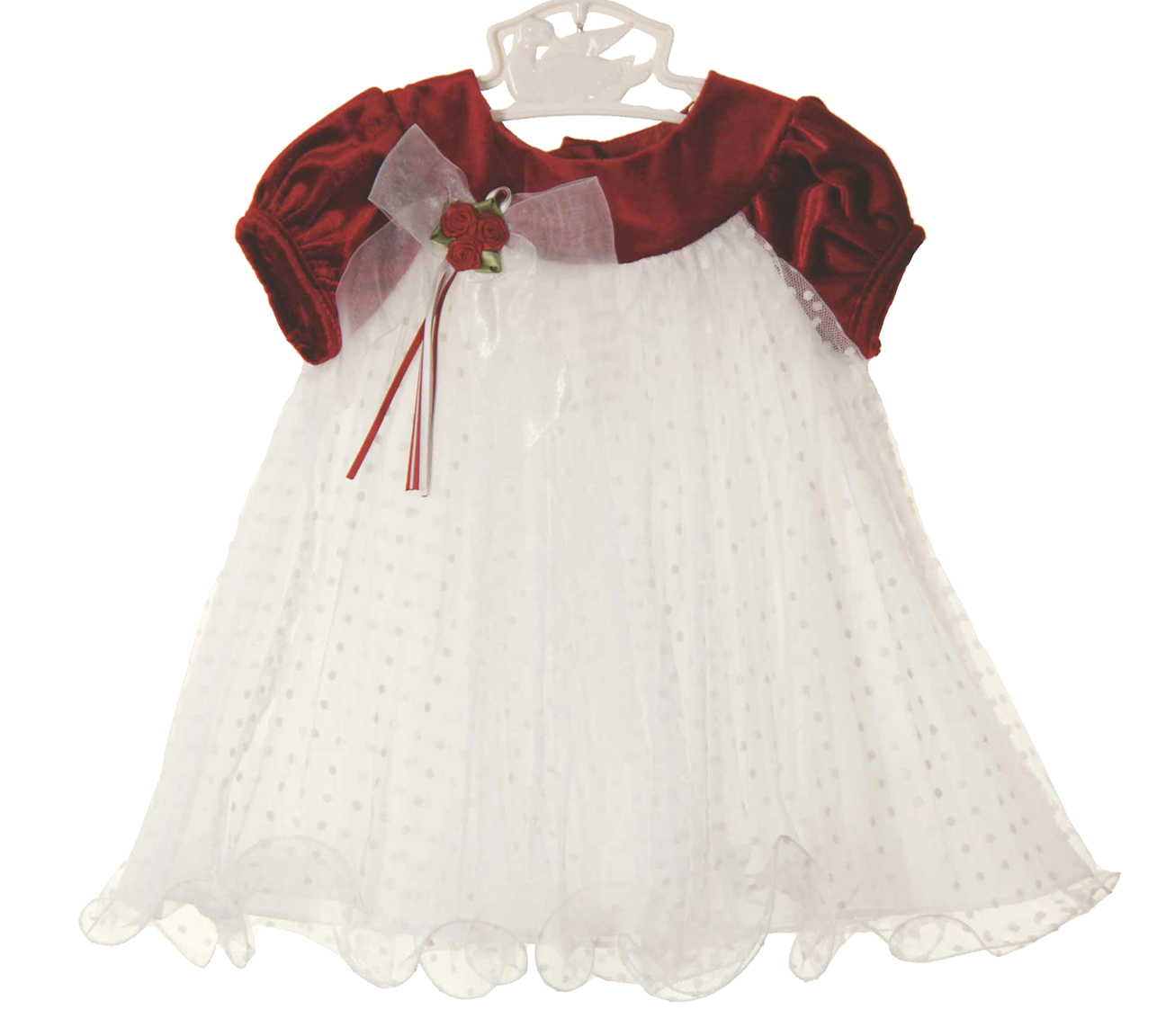 Rare Editions Christmas dress,red velvet Christmas dress,red velvet and