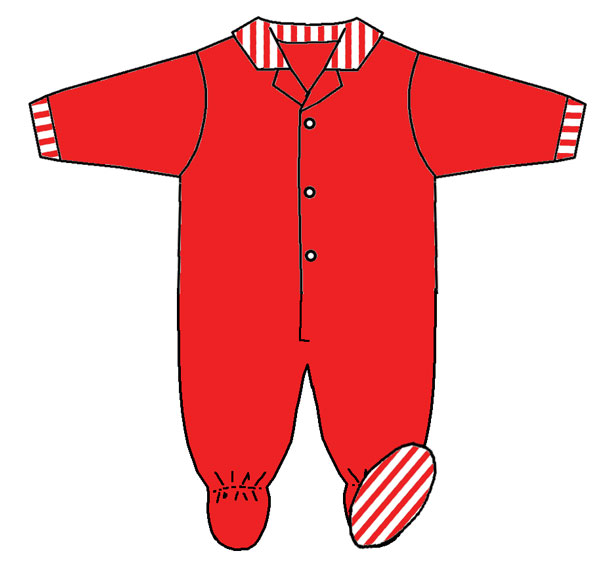 Christmas pajamas,baby Christmas pajamas,baby boy pajamas,red baby pajamas,footed baby pajamas
