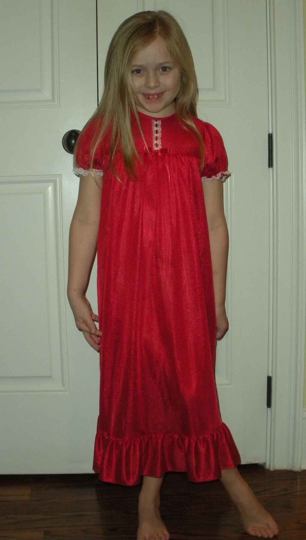 red peignoir set,toddlers Christmas nightgown and robe set,girls