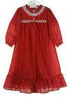 NEW Red Nylon Peignoir Set for Toddlers, Little Girls, and Big Girls