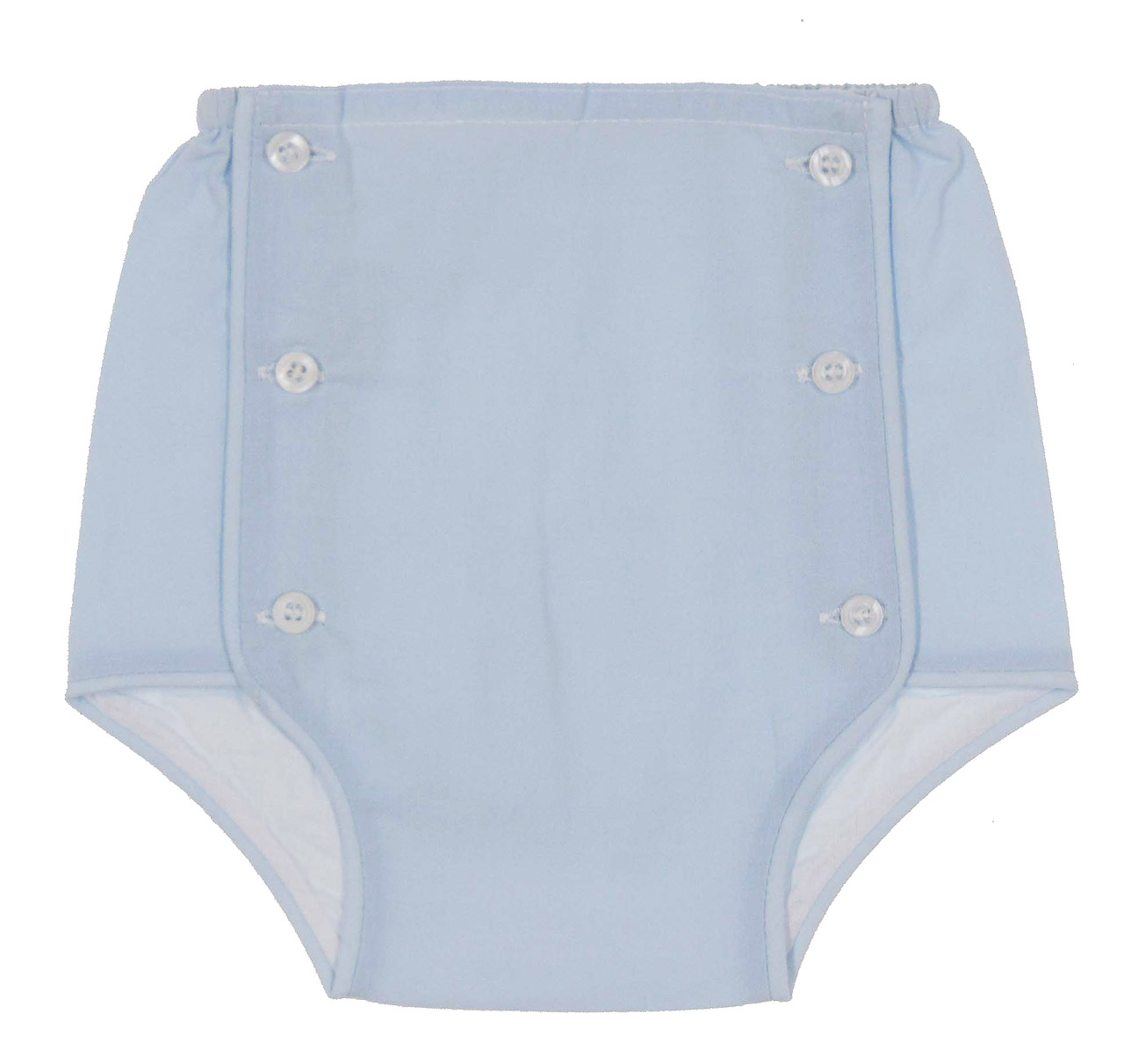 Remember Nguyen blue diaper set with embroidered chick,vintage style