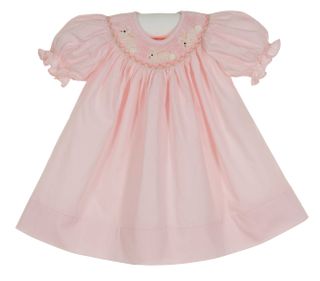Petit Bebe Knits Baby Girls Pink Bloomers Set - Smocked Easter Bunnies main image 0