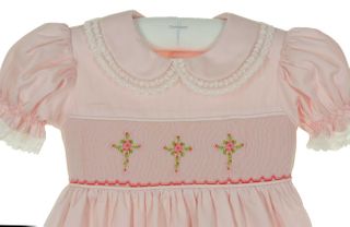 PINK CROSS EMB INFANT SET main image 1