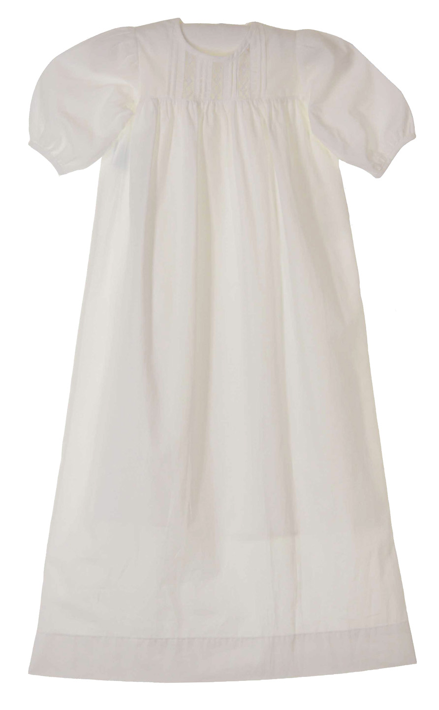 Remember Nguyen vintage style cotton christening gown,baby boys white