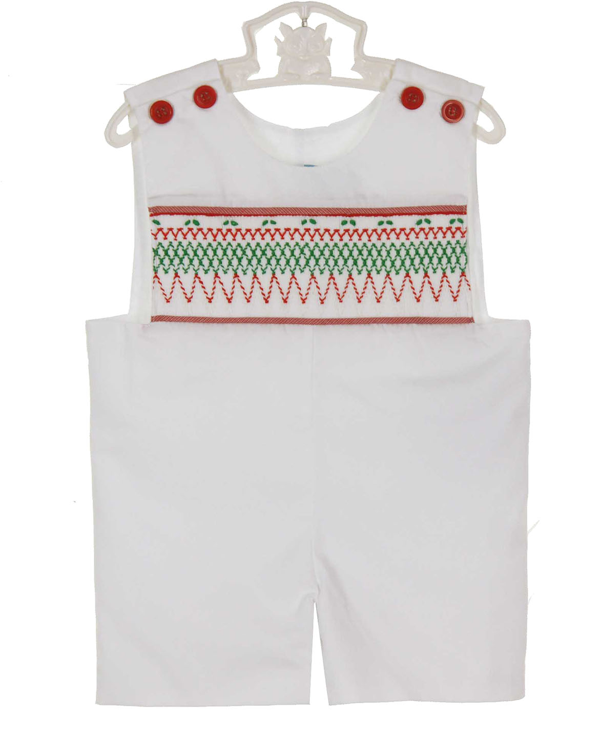 Traditional Smock White Jon Jon Short 4T