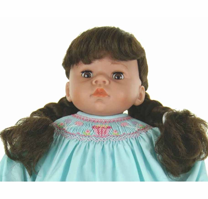 NEW Rosalina Doll with White Smocked Christmas Dress NEW Rosalina Doll with White Smocked Christmas Dress