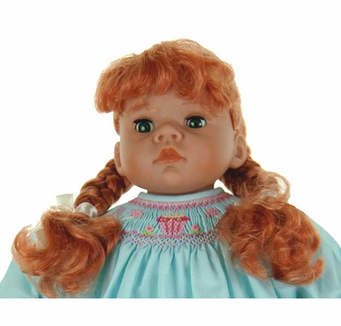 NEW Rosalina Doll with Blue Smocked Birthday Dress,Rosalina birthday doll,blue  smocked birthday dress for 18